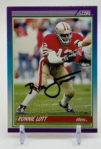 Ronnie Lott In-Person Auto Football Card