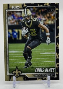 Chris Olave SSP Team Border 2026 Topps Flagship Football Card No. 147