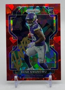 Kene Nwangwu RC In-Person Auto Rookie Minnesota Vikings Football Card No. 364