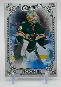 Jesper Wallstedt RC Insert 2024 Upper Deck Champs Minnesota Wild Rookie Hockey Card No. C-3