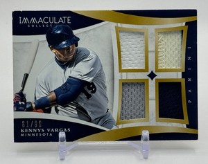 Kennys Vargas RC Quad Relic 99 2015 Immaculate Minnesota Twins Rookie Baseball Card No. 2