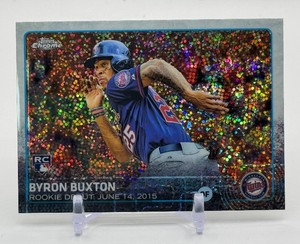Byron Buxton RC Pulsar 2015 Topps Chrome Minnesota Twins Rookie Baseball Card No. US136