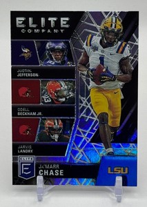 Jamarr Chase RC 2021 Donruss Elite Company Rookie Football Card No. EC7
