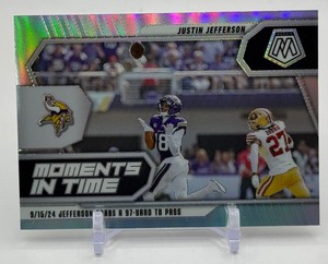 Justin Jefferson Moments In Time 2025 Mosaic Minnesota Vikings Football Card No. 19