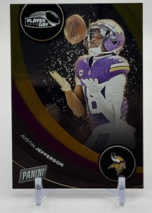 Justin Jefferson 199 Orange Player of the Day 2024 Panini Minnesota Vikings Football Card No. 6