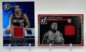 2-Card Basketball Relic Card Lot