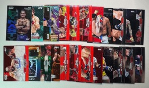 24-Card UFC ParallelInsertBase Trading Card Lot