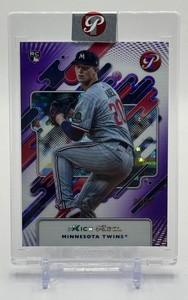Mick Abel RC 99 Purple 2025 Topps Pristine Minnesota Twins Rookie Baseball Card No. 154