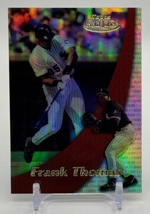 Frank Thomas 2000 Topps Gold Label Refractor Baseball Card No. 40