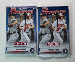 2 Packs of 2021 Bowman Baseball Cards