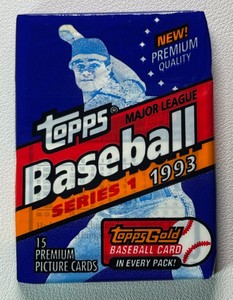 1 Pack of 1993 Topps Series 1 Baseball Cards (Jeter RC)