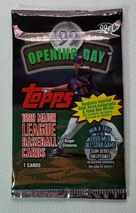 1 Pack of 1999 Topps Opening Day Baseball Cards (Hank Aaron Auto)