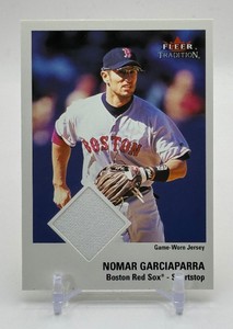 Nomar Garciaparra Game-Used Relic 2003 Fleer Tradition Baseball Card
