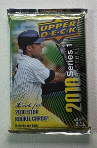 1 Pack of 2010 Upper Deck Series 1 Baseball Cards