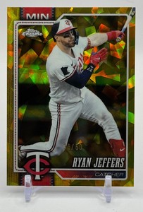 Ryan Jeffers 50 2026 Topps Chrome Sapphire Gold Minnesota Twins Baseball Card No. 234