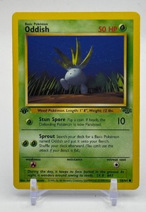 Oddish 1st Edition Pokemon Trading Card