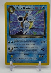 Dark Blastoise Pokemon Trading Card