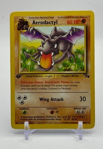 Aerodactyl 1st Edition Pokemon Trading Card