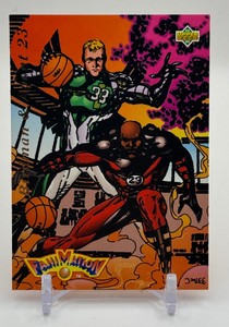 Larry BirdMichael Jordan 1993 Upper Deck Fanimation Basketball Card No. 510