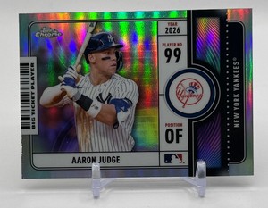 Aaron Judge Admit One 2026 Topps Chrome Baseball Card No. BTP-18