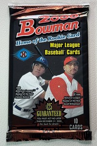 1 Pack of 2000 Bowman Baseball Cards