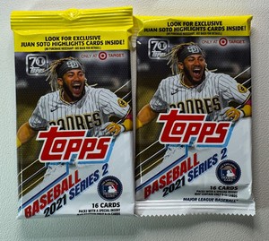 2 Packs of 2021 Topps Series 2 Baseball Cards