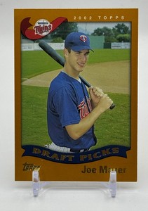 Joe Mauer RC 2002 Topps Minnesota Twins Rookie Baseball Card No. 622