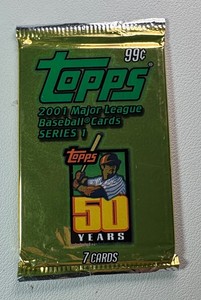 1 Pack of 2001 Topps Series 1 Baseball Cards (Ichiro RC)