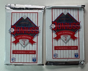 2 Packs of 1993 Donruss Series 2 Baseball Cards