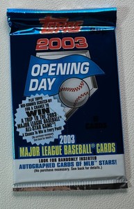 1 Pack of 2003 Topps Opening Day Baseball Cards (Auto)