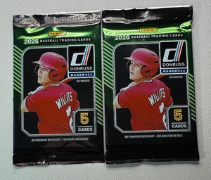 2 Packs of 2026 Donruss Baseball Cards