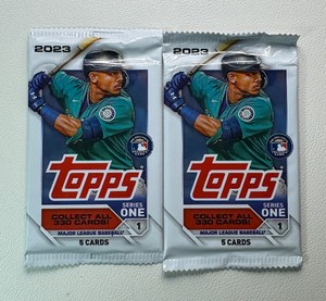 2 Packs of 2023 Topps Series 1 Baseball Cards