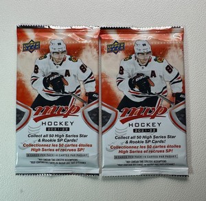 2 Packs of 2021-22 MVP Hockey Cards