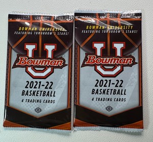 2 Packs of 2021-22 Bowman U Basketball Cards
