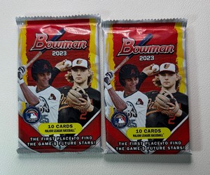 2 Packs of 2023 Bowman Baseball Cards