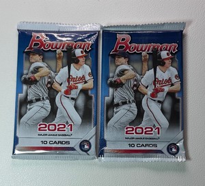 2 Packs of 2021 Bowman Baseball Cards (3)