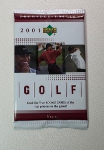 1 Pack of 2001 Upper Deck Golf Cards (Tiger RC Auto)