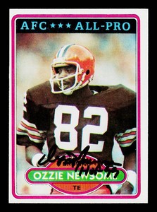 Ozzie Newsome Autograph 1980 Topps #110 Vintage Football Card