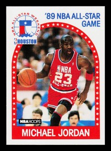 Michael Jordan1989 NBA Hoops All-Star #21 Basketball Card