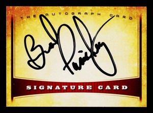 Brad Paisley Autograph Signature Card