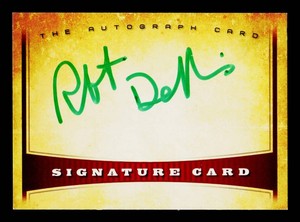Robert DeNiro Autograph Signature Card