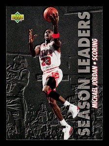 Michael Jordan 1993-94 Upper Deck Scoring Leaders #166 Basketball Card