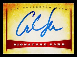 Carl Lewis Autograph Signature Card