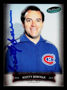Scotty Bowman Autograph Hockey Card