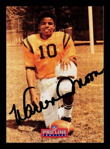 Warren moon Autograph 1993 Proline Profiles #2 Football Card