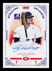Dylan Crews Autograph RC 2022 Onyx Authentic Vintage #VADC Rookie Baseball Card
