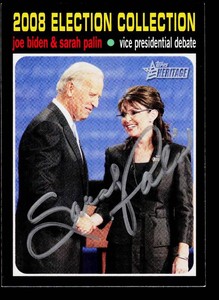 Sarah Palin Autograph 2009 Topps Heritage #144 Trading Card