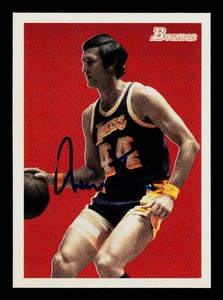 Jerry West Autograph 2009 Bowman #87 basketball Card