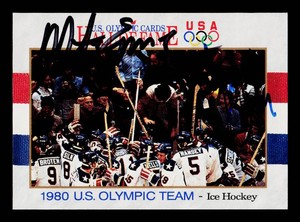 Mike Eruzione Autofraph 1980 Olympic Team #71 Hockey Card