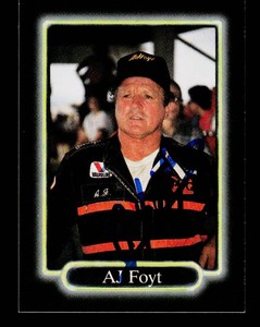 AJ Foyt Autograph Racing Card